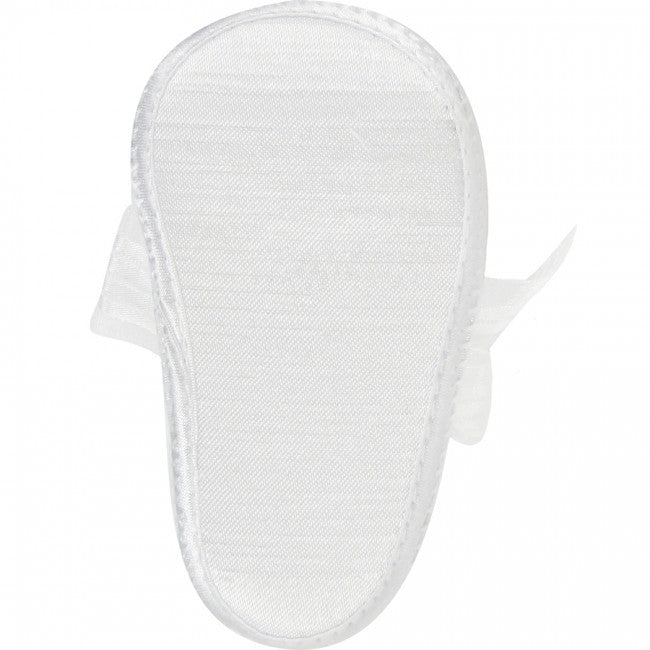 Baby pre-walker shoes with cross by Sarah Louise – 004482 – White