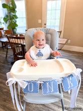 Blue Musical 1st Birthday Bib