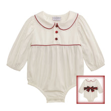 Classic Christmas Tartan Bow Bubble | 0-3M 3-6M