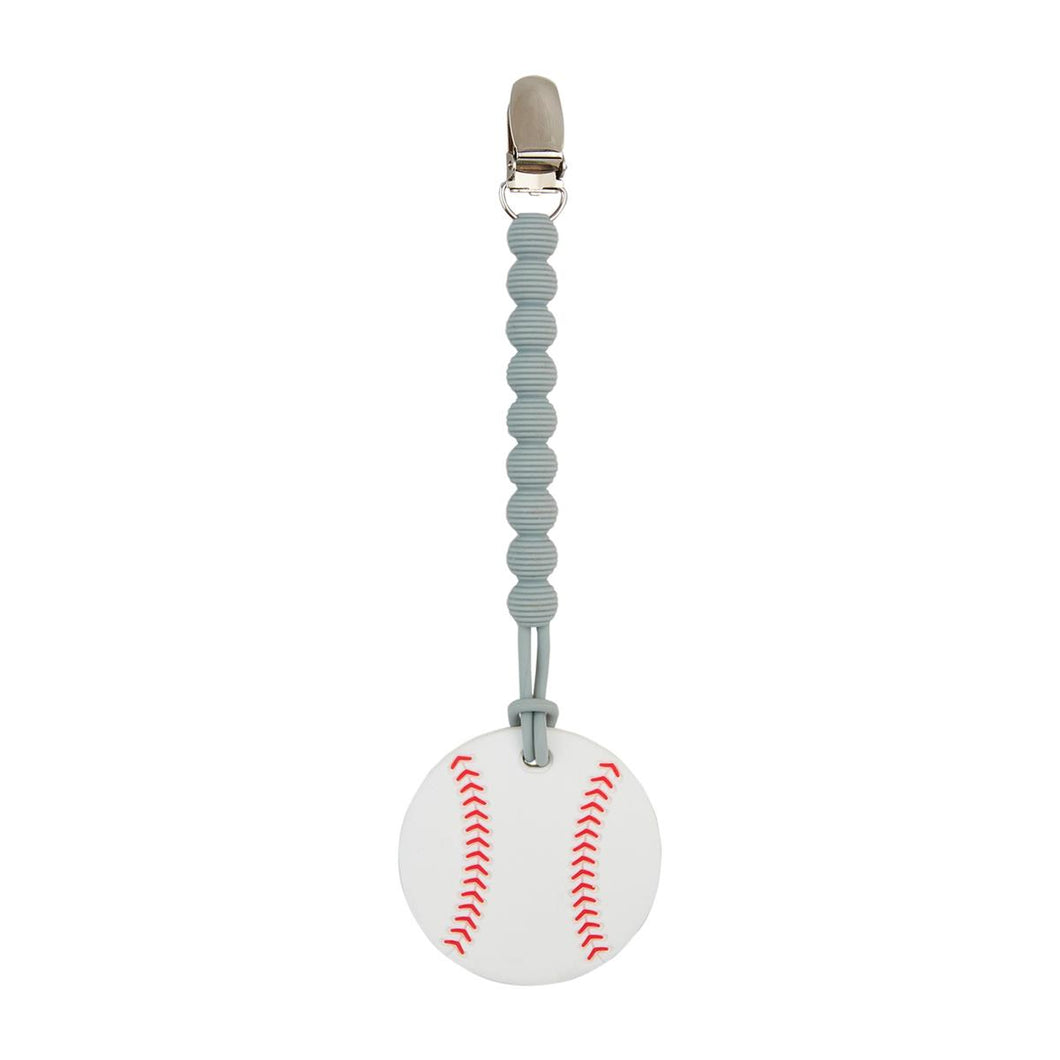 Baseball Clip On Silicone Teether