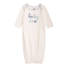 White Blue Baby Bro Gown | 0-3 Months