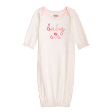 White Pink Baby Sis Gown | 0-3 Months