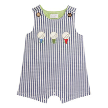 Blue Striped Golf Jon Jon | 0-3M 3-6M 6-9M 9-12M 12-18M