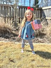 Sail Away Sailboat Denim Tunic & Capri Set | 12-18M 2T 3T 4T 5T