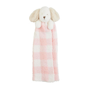 Pink Plaid Puppy Musical Chenille Cuddle Pal Lovey