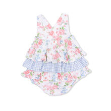 Cute Little Roses Ruffle Sunsuit | 3-6M 6-12M 12-18M