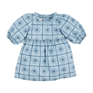 First Bloom Embroidered Denim Dress | 12-18M 24M/2T 3T 4T 5T Little Footprints Children's Shop First Bloom Embroidered Denim Dress | 12-18M 24M/2T 3T 4T 5T Little Footprints Children's Shop