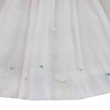 White Smocked Daygown with Raglan Sleeves Embroidered Hem and Bonnet | Newborn