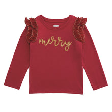Red Merry Tinsel LS Tee | 24M/2T-3T 4T-5T