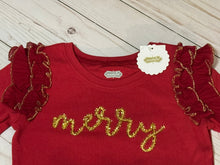 Red Merry Tinsel LS Tee | 24M/2T-3T 4T-5T