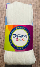 White Classic Cable Tights | 6-18M 18-24M