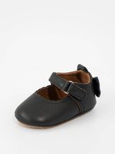 Scalloped Heel Bows Mary Jane Black Shoes | 0-6M 6-12M 12-18M