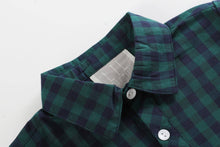 Blue and Green Tartan Boy Dress Shirt  12-18M 2T 3T 4T 5Y