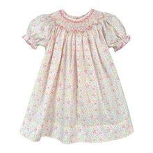 Pink Floral Smocked Bishop Dress Set | 3 6 9 Months