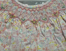 Pink Floral Smocked Bishop Dress Set | 3 6 9 Months