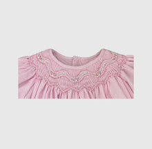 Pink Check Bishop Zig Zag Smocked Dress Set | 3 6 9 Months