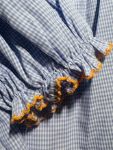 Lavender Check Dress Set with Fall Floral Smocking | 12 18 24 Months