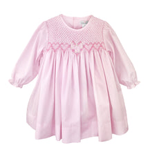 Pink Fully Smocked Floral Heart Embroidery Dress Set | 18 24 Months