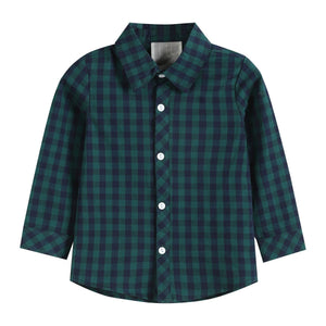 Blue and Green Tartan Boy Dress Shirt 12-18M 2T 3T 4T 5Y Little Footprints Children's Shop Blue and Green Tartan Boy Dress Shirt 12-18M 2T 3T 4T 5Y Little Footprints Children's Shop