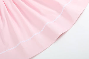 Pink and White Bows Smocked Bishop Dress | 6-12M 12-18M 18-24M 2T 3T 4T 5Y 6Y