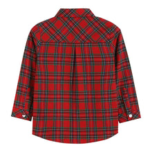 Red and Green Tartan Boy Dress Shirt | 18-24M 2T 3T 4T 5Y