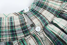 Blue Green Plaid Christmas Tartan Smocked Bishop Dress | 3-6M 6-12M 12-18M 18-24M 2T 3T 4T 5Y 6Y