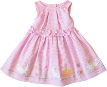Pink Gingham Spring Easter Bunny Seersucker Dress | 2T 4T 5