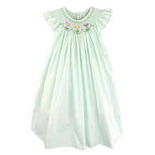 Mint Angel Wing Dress with Tulip Bishop Smocking | 2T 3T 4T