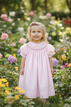 Pink Dress with Easter Bunny Bishop Smocking | 2T 3T 4T