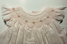 Pink Bishop Smocked Rosebud Bubble with Hat | Newborn 3 6 Months