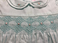 Mint Green Smocked French Bubble | 9 Months