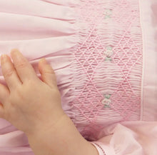 Pink Diamond Smocked French Bubble | 6 Months