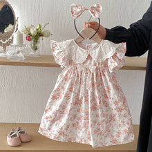Pink  Floral Dress and Headband | 18M 2T 3T 4T 5 6