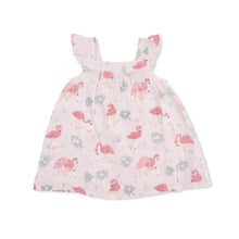 Flamingos Cotton Muslin Sundress & Ruffle Bloomer | 12-18M 18-24M