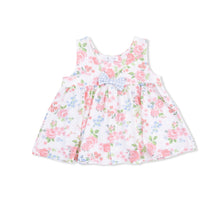 Cute Little Roses Infant Dress with Bow and Bloomer | 6-12M 12-18M 18-24M