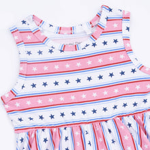 Stars and Stripes Patriotic Tank Dress with Bloomer | 2T 3T 4T