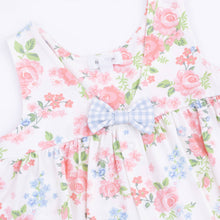 Cute Little Roses Infant Dress with Bow and Bloomer | 6-12M 12-18M 18-24M