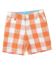 Orange 2 Pocket Polo and Plaid Shorts Set | 6-12M 12-18M 18-24M 2T 3T 4T