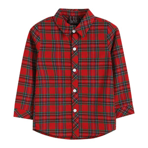Red and Green Tartan Boy Dress Shirt | 18-24M 2T 3T 4T 5Y Little Footprints Children's Shop Red and Green Tartan Boy Dress Shirt | 18-24M 2T 3T 4T 5Y Little Footprints Children's Shop