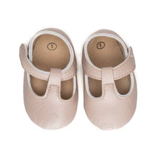 MOXY® | Blush Vegan Leather Baby Girl T-Strap Shoes | Size 1 2 3