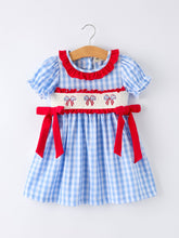 4th of July Plaid Smocked Dress | 2 3 4 5 6 Years