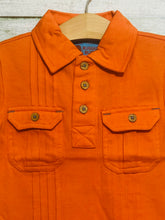 Orange 2 Pocket Polo and Plaid Shorts Set | 6-12M 12-18M 18-24M 2T 3T 4T