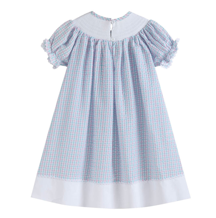 Pink Gingham Smocked Bunny Bishop main image 1