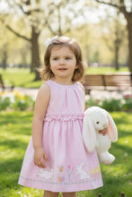 Pink Gingham Spring Easter Bunny Seersucker Dress | 2T 4T 5