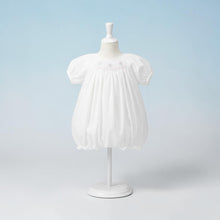 White Smocked Bubble with Hat | Preemie Newborn