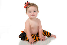 Orange and Black Pumpkin Stripe Leg Warmers | 12"