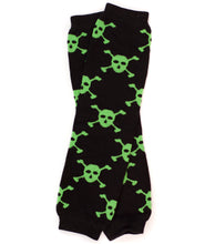 Rocklin Locklan Black and Green Halloween Leg Warmers | 12"