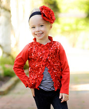 Black and Red Large Rose Stretch Headband