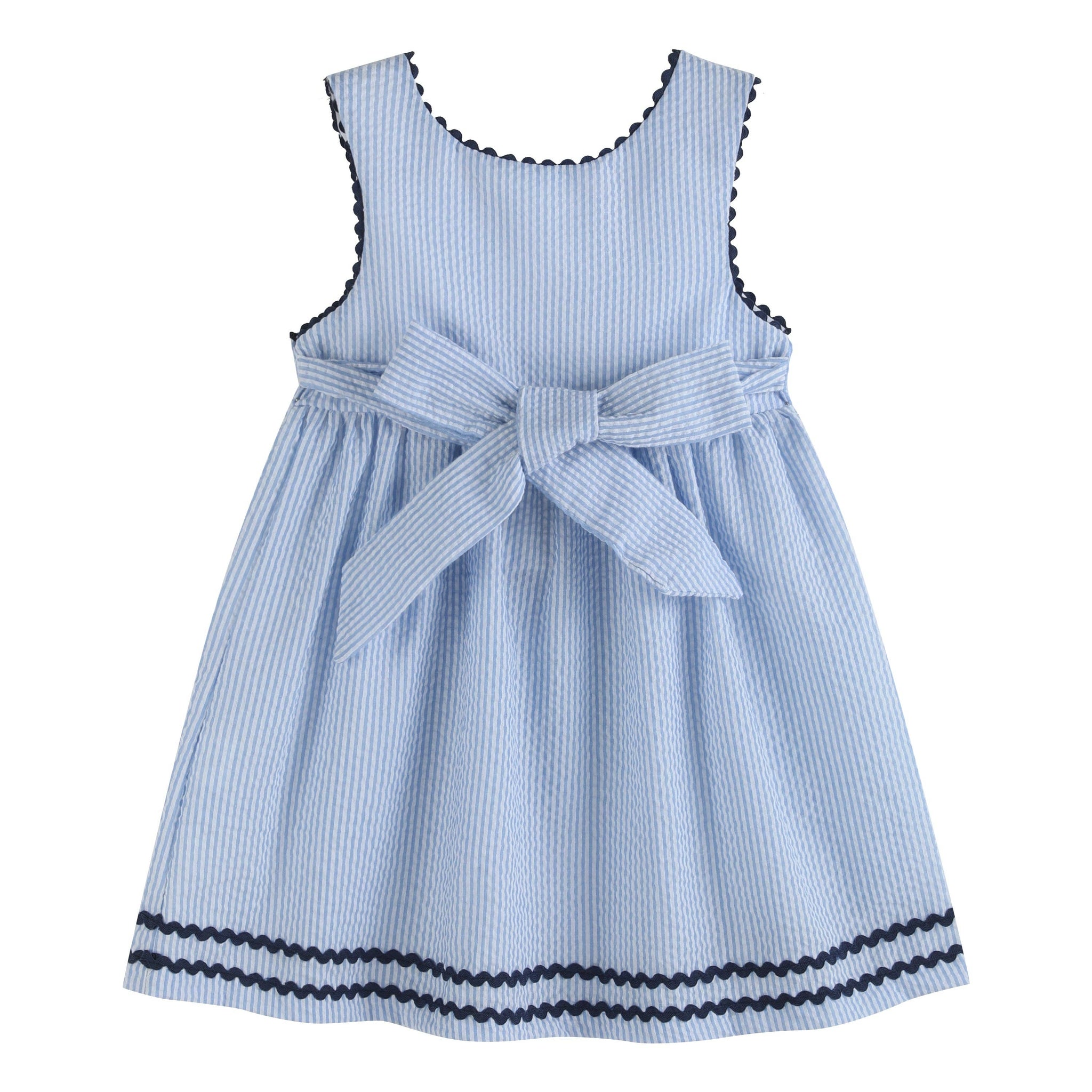 Blue Seersucker Whale Family Dress | 3-6M 6-12M 18-24M 2T 4T 6Y Little Footprints Children's Shop Blue Seersucker Whale Family Dress | 3-6M 6-12M 18-24M 2T 4T 6Y Little Footprints Children's Shop