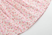 Pink Floral Strawberry Smocked Flutter Dress | 6-12M 12-18M 18-24M 2T 3T 4T 5Y 6Y